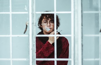 Man Smoking Cigarette