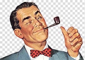 Man smoking tobacco using pipe illustration, Man With A Pipe transparent background PNG clipart
