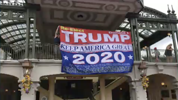 Man sneaks 're-elect Trump' banner into Disney World's Magic ...