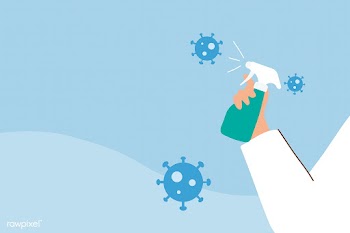 Man spraying alcohol to prevent infection of coronavirus vector | Free  vector - 2304639