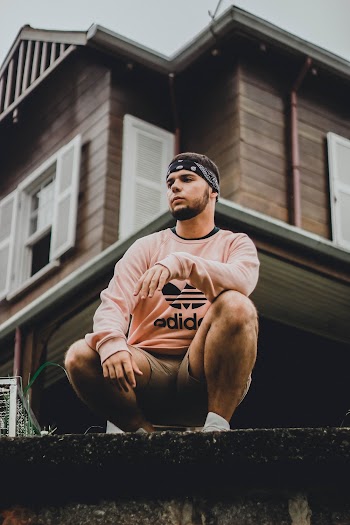 Man Squat Sitting