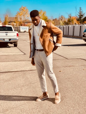 Man Standing At The Parking Lot 