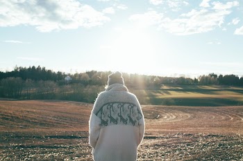 Man standing in field. Free | Free Photo - rawpixel