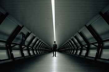 Man Standing Inside Building