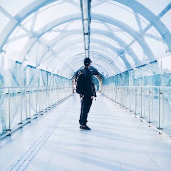 Man Standing Inside Dome