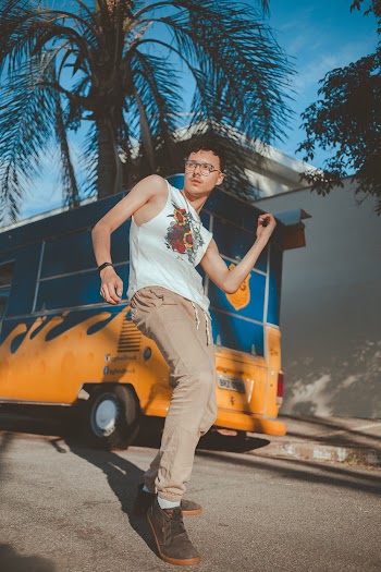 Man Standing Near Vehicle