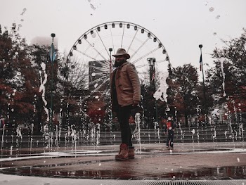 Man Standing on Park