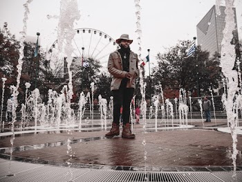 Man Standing on Park