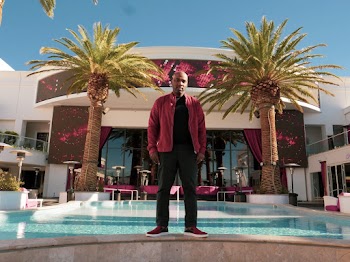 Man Standing on Pool