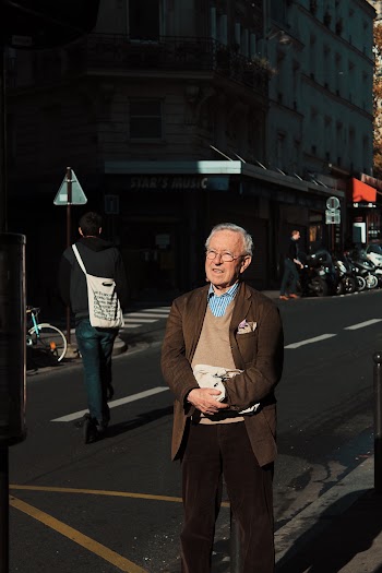 Man Standing on Road