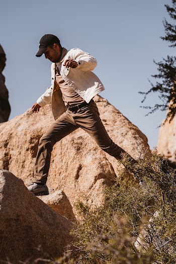 Man Standing on Rock