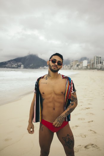 Man Standing on Seashore