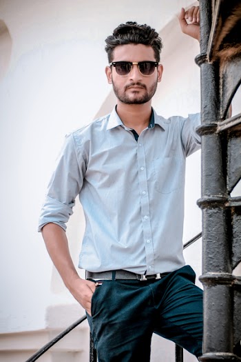Man Standing On Stair