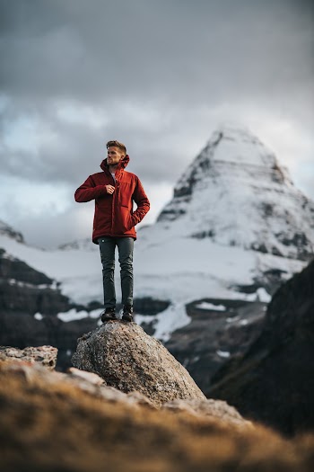 Man Standing on Stone