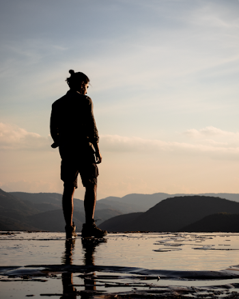 Man standing  on Water