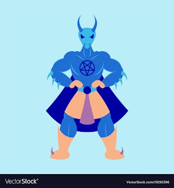 Man superhero superhero standing icon in flat vector image