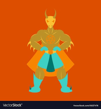 Man superhero superhero standing icon in flat vector image