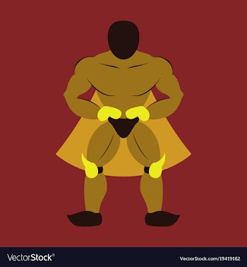 Man superhero superhero standing icon in flat vector image