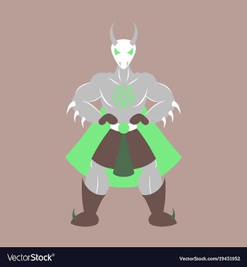 Man superhero superhero standing icon in flat vector image
