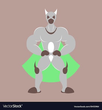 Man superhero superhero standing icon in flat vector image