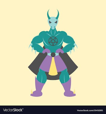 Man superhero superhero standing icon in flat vector image