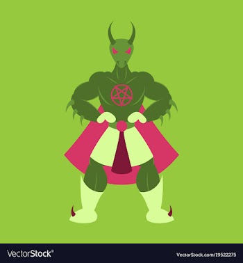 Man superhero superhero standing icon in flat vector image