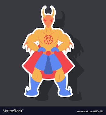 Man superhero superhero standing icon in vector image