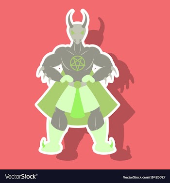 Man superhero superhero standing icon in vector image
