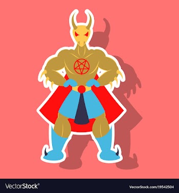 Man superhero superhero standing icon in vector image