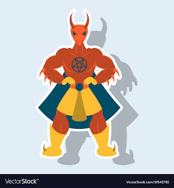 Man superhero superhero standing icon in vector image