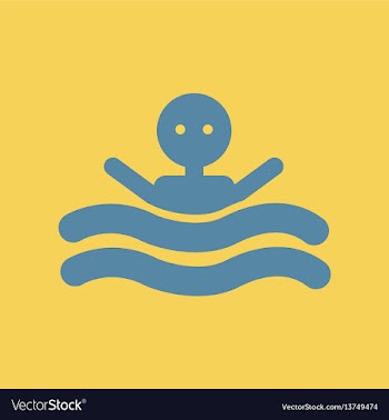 Man swimmer vector image