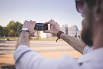 Man taking a picture