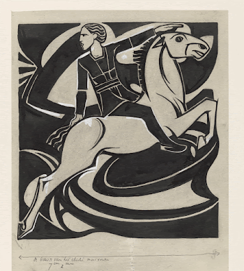 Man te paard (1878&ndash;1938) drawing | Free Photo - rawpixel