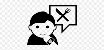 Man Thinking About Eating Vector - Soccer News Icon