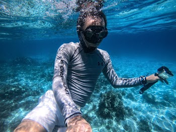 Man Underwater