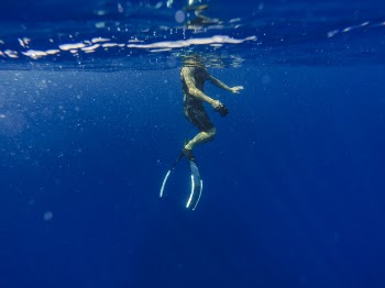 Man Underwater Photo