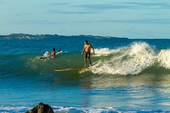 Man Using Surfboard
