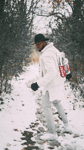 Man Walking on Snow