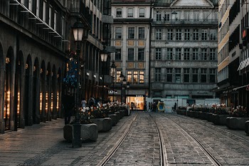 Man Walking on Street