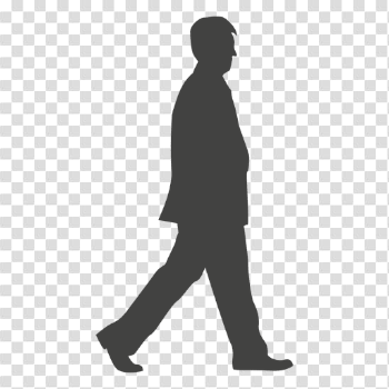 Man walking silhouette 12 - Transparent PNG & SVG vector