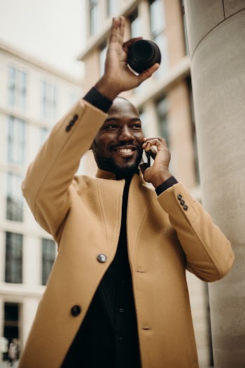 Man Waving at Someone