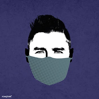 Man wearing a face mask during coronavirus pandemic mockup | Free  illustration - 2310892