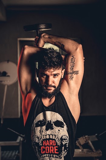Man Wearing  a Hull Tank Top