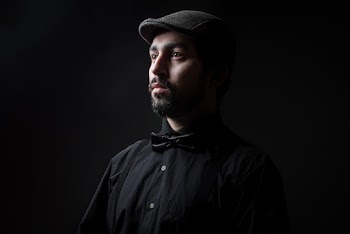 Man Wearing Black Bow Tie