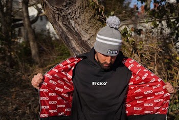 Man Wearing Black Crew-neck T-shirt