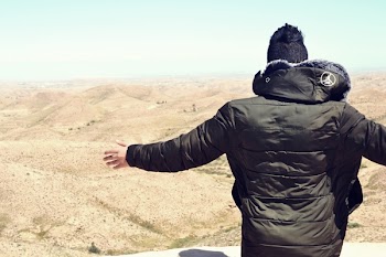 Man Wearing Black Hoodie