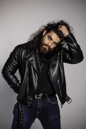 Man Wearing Black Leather Jacket
