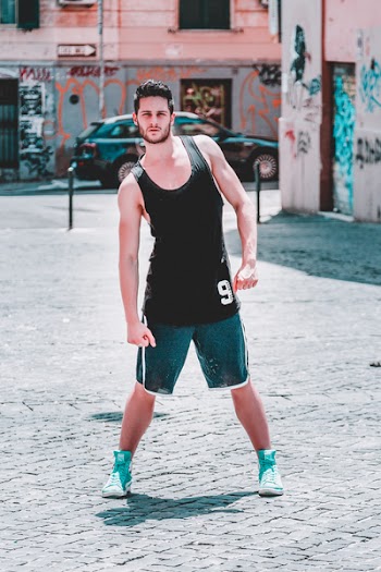 Man Wearing Black Tank Top 