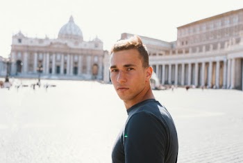 Man Wearing Black Top