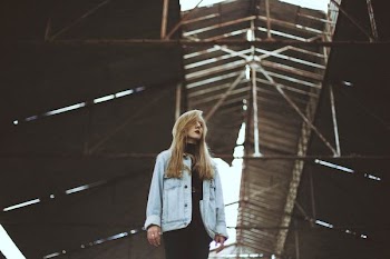 man wearing blue jacket
